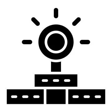 Head Mirror Vector Icon Design Illustration Stock Illustration