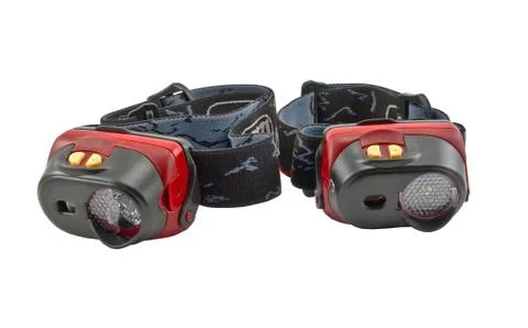 Head-mounted flashlights Stock Photos
