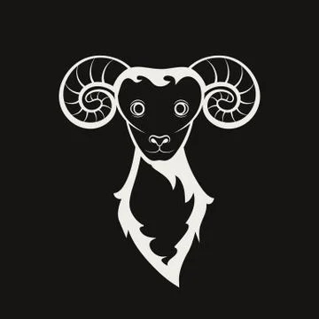 Head of a mutton. Stock Illustration