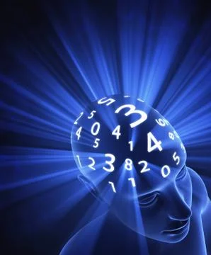 Head Numbers Stock-Illustration