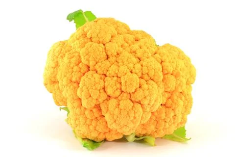 Head orange cauliflower. Foto stock