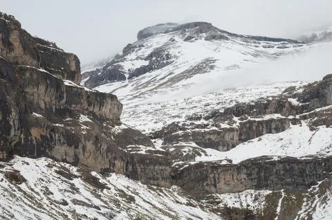 Head of the Ordesa Valley. Stock Photos