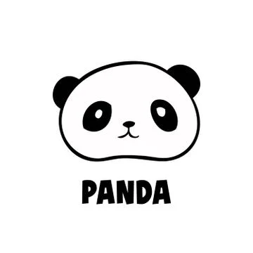 Head panda icon Stock Illustration