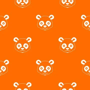 Head of panda pattern seamless 库存插图