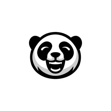 Head panda Vector Logo Design Stock Illustration