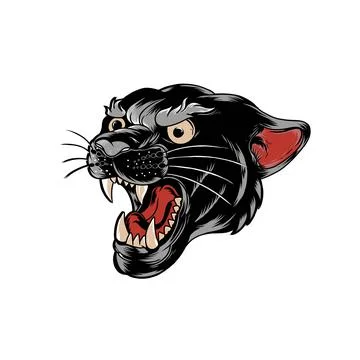 Head panther Stock Illustration