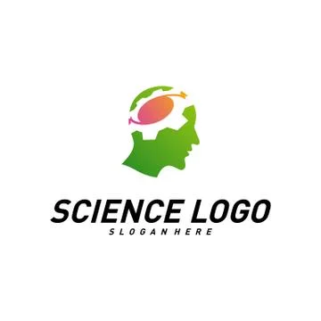 Head People with Gear Logo Vector Template. Brain, Creative mind with Mechani Stock Illustration