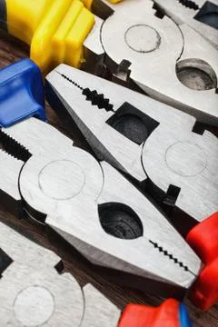 Head of Pliers background Stock Photos