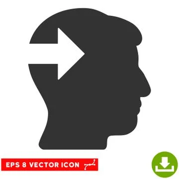 Head Plug-In Arrow Vector Eps Icon 스톡 일러스트