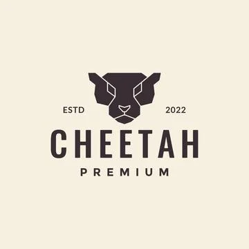 Head polygon cheetah simple logo design vector graphic symbol icon illustra.. Stock Illustration