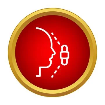 Head profile scanning for biometric face recognition Stock Illustration