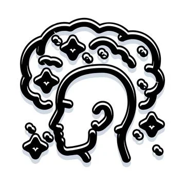 Head profile thinking creative ideas and inspiration イラスト素材