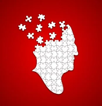 Head Puzzle Stock Illustration