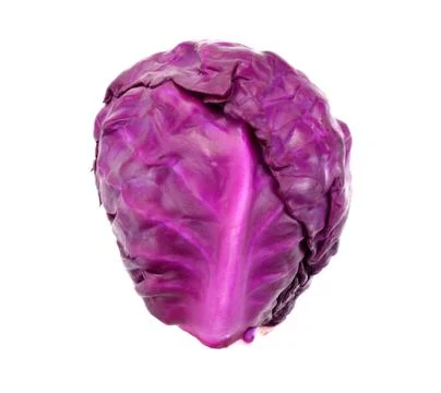 Head of red cabbage on a white background 스톡 사진