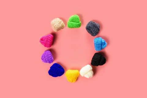 Head remote knitted hat. Stock Photos