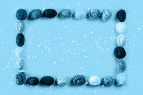 Head remote knitted hat. Stock Photos