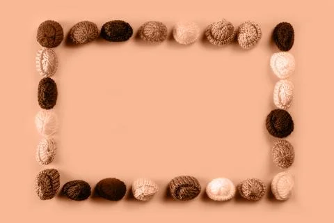 Head remote knitted hat. Stock Photos