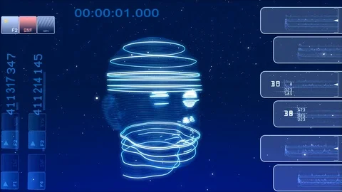 Head scanning Stock Footage 97362128