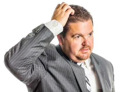 Head scratcher Stock Photos