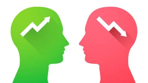 Head set with graphs Stock Illustration