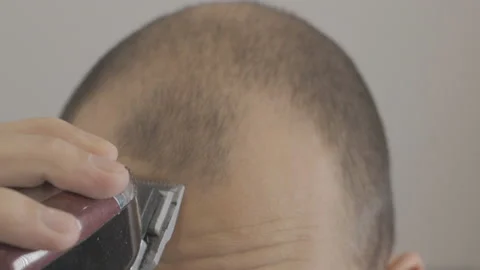 Head shaving shaver Stock Footage 86526423