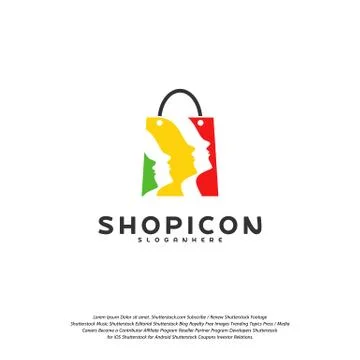 Head Shop Logo Template Design Vector Stock-Illustration