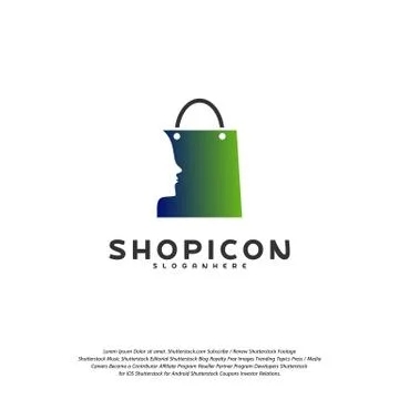 Head Shop Logo Template Design Vector Stock-Illustration