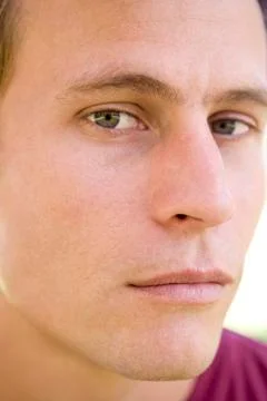 Head shot of man thinking Stock Photos