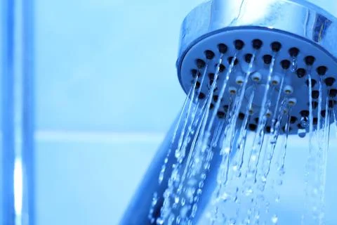 Head Shower Closeup Stock Photos
