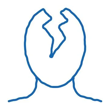 Head Split Pain Man Silhouette Headache Vector Stock Illustration