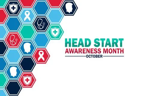 Head Start Awareness Month, background Illustrazione stock