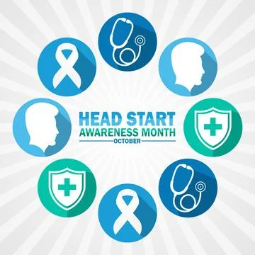 Head Start Awareness Month 库存插图