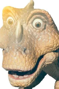 Head of statue dinosaur Stock Photos