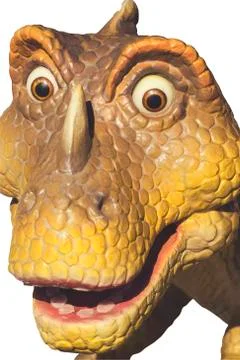 Head of statue dinosaur Stock Photos