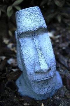 Head statue of easter island Stock Photos