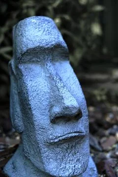 Head statue of easter island Stock Photos