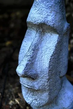 Head statue of easter island Stock Photos