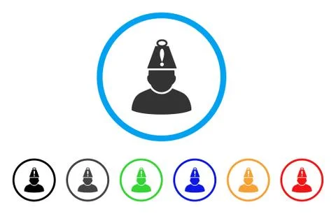 Head Stress Rounded Icon Stock Illustration