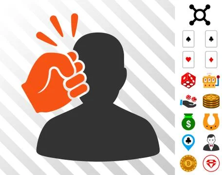 Head Strike Icon with Bonus イラスト素材