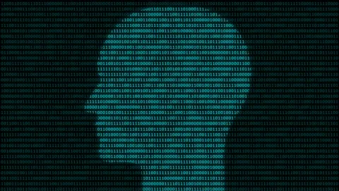 Head symbol at binary code background Stockbeeldmateriaal 118020299
