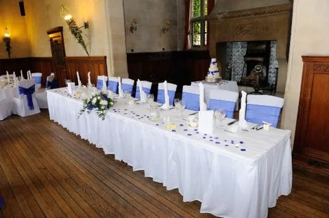 Head table at wedding Stock Photos