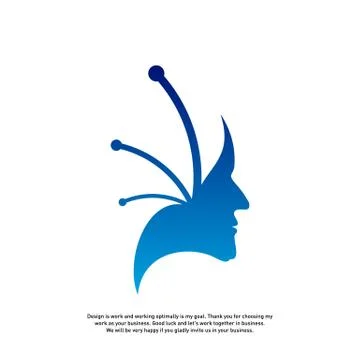 Head Tech Logo concept, Brain Robotic logo Vector - Vector Stock Illustration