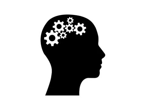 Head thinking vector illustration Stock Illustration