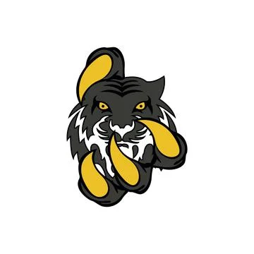 Head tiger logo design vector Stock Illustration