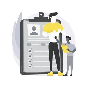 Head to toe physical examination abstract concept vector illustration. Stock Illustration