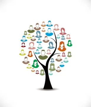 Head tree Stock Illustration