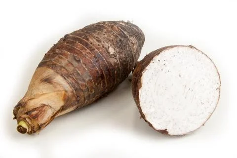 Head two taro split Stock Photos