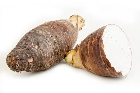 Head two taro split Stock Photos