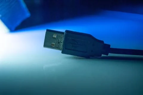 Head of universal smartphone charging cable Stock Photos