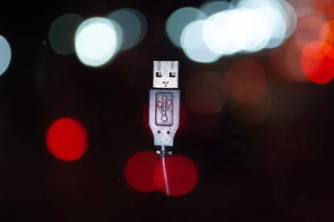 Head of universal smartphone charging cable Stock Photos
